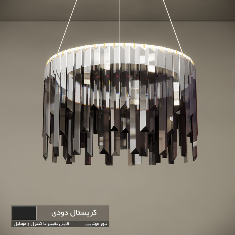لوستر نورکیا مدل تک حلقه قندیلی کد 1R-40G