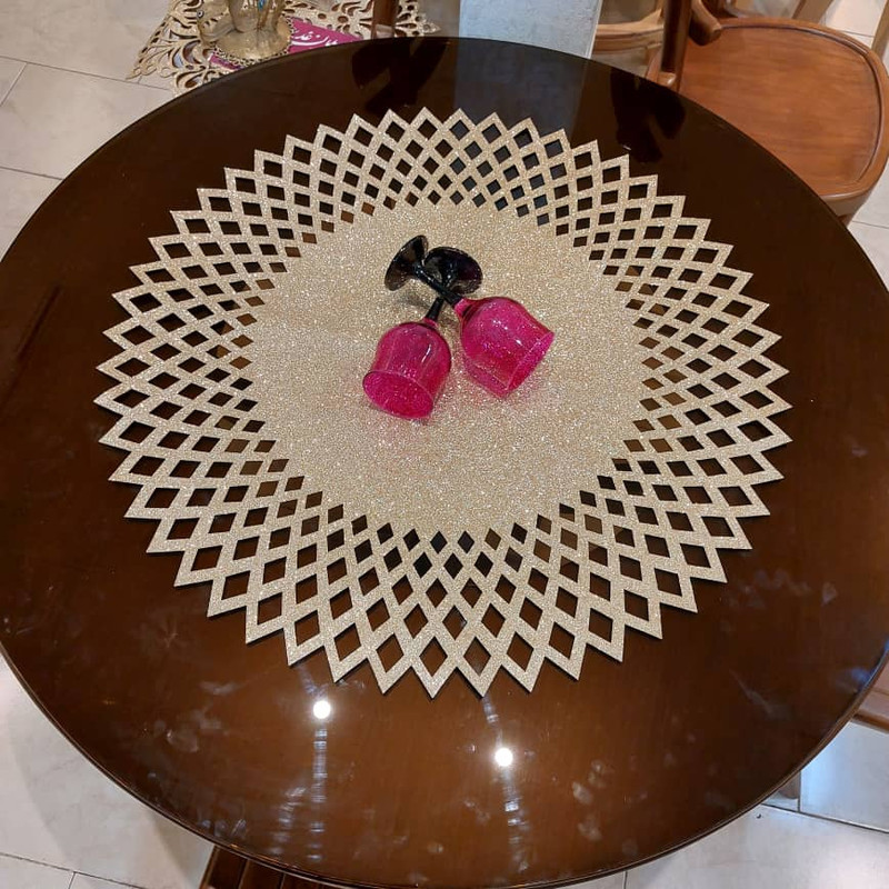 رومیزی مدل اکلیلی طرح آفتاب کد 70
