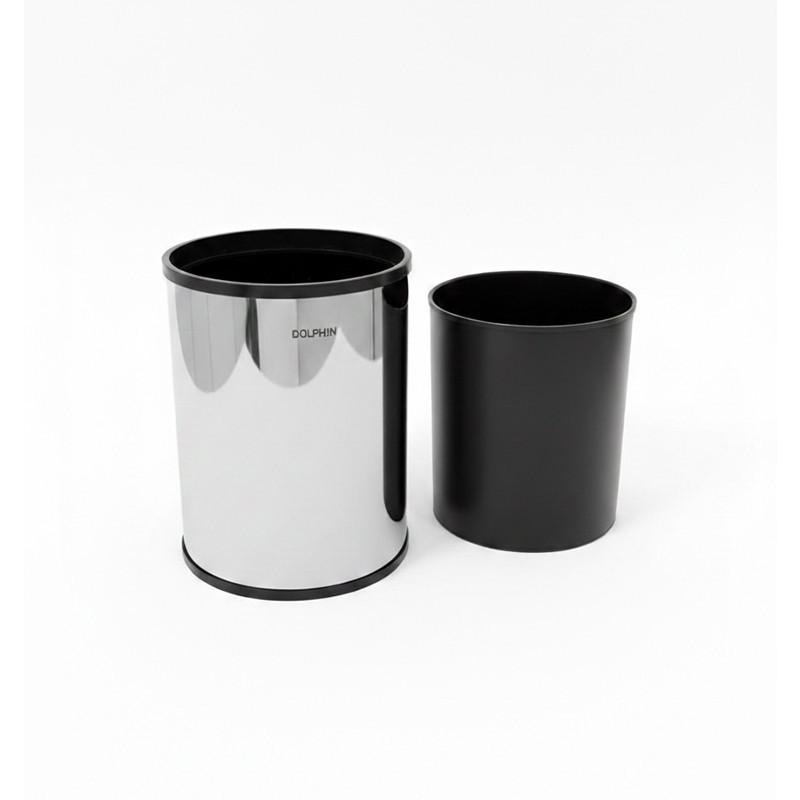 ست سطل زباله و فرچه دلفین مدل DRT-01