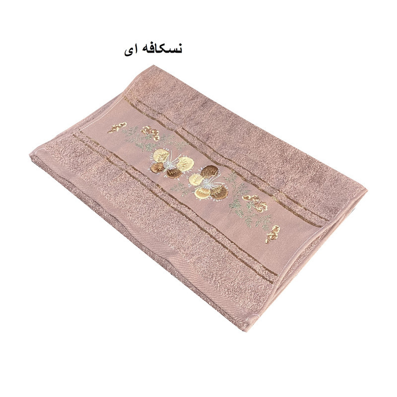 حوله دستی ماندگار مدل GOL119 سایز 40x75 سانتی متر