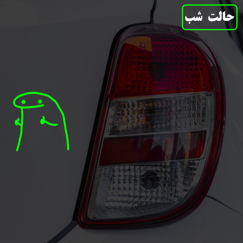 برچسب بدنه خودرو مدل شب تاب طرح لایک کدCK
