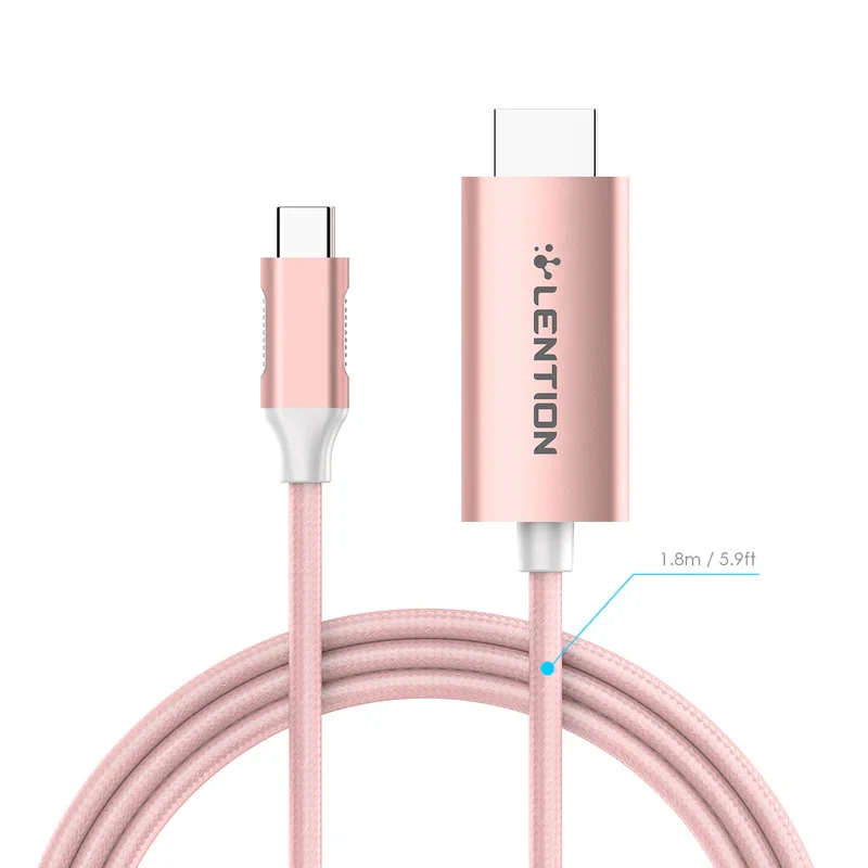 کابل تبدیل USB-C به HDMI لنشن مدل CU-707H-3M NA 4K 60HZ طول 3 متر