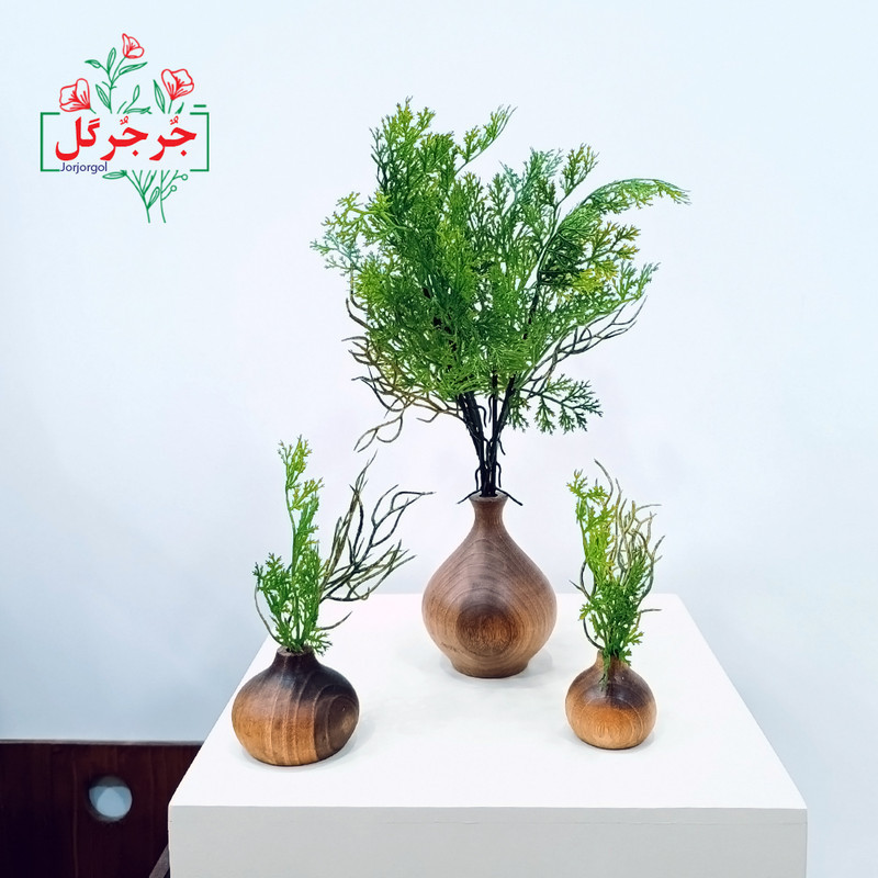 گل مصنوعی جُرجُرگل مدل بوته شوید 5 بازو بسته 2 عددی
