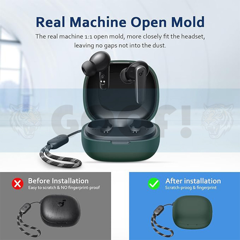 کاور گوف مدل Silicon Case مناسب برای کیس هدفون بی سیم انکر Soundcore R50i
