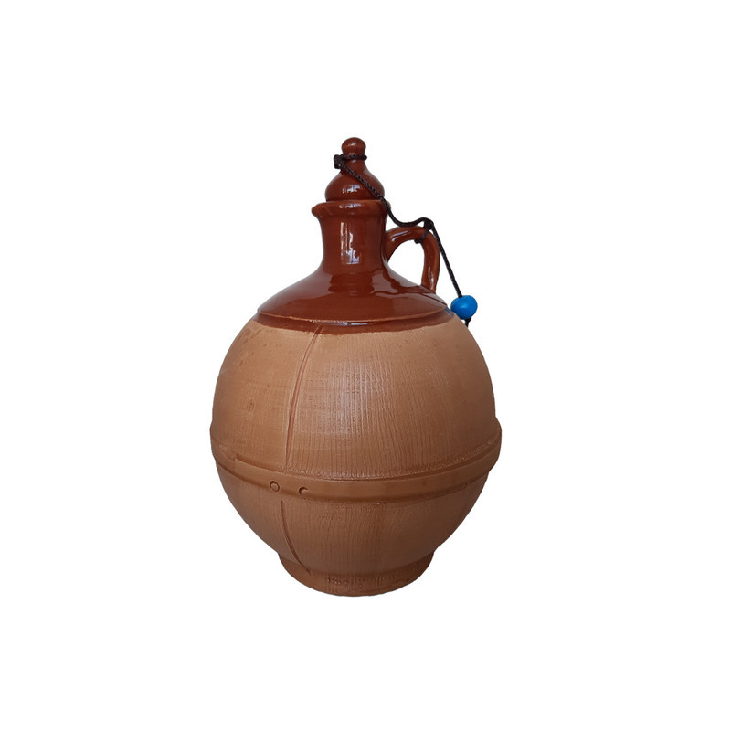 بطری سفالی مدل گرد کد 02