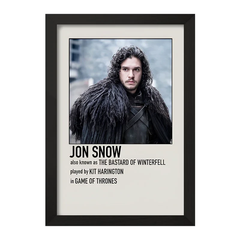 تابلو خندالو طرح جان اسنو (Jon Snow) کد F13378