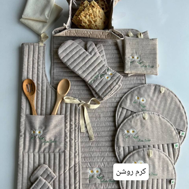 سرویس آشپزخانه 14 پارچه مدل بابونه