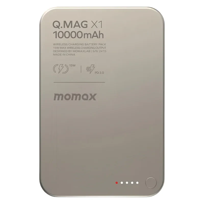 پاوربانک مومکس مدل Q.MAG ظرفیت 10000 میلی آمپر ساعت