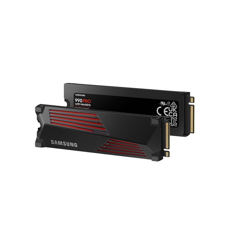 اس اس دی اینترنال PCIe Gen4 x4 سامسونگ مدل SSD SAMSUNG 990 PRO w Heatsink 1TB M.2 ظرفیت 1 ترابایت