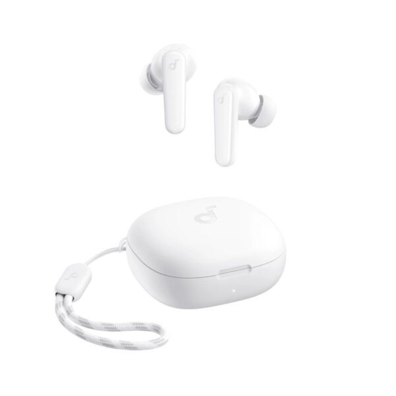 هدفون بلوتوثی انکر مدل SoundCore R50i A3949 بدون قابلیت نویز کنسلینگ، درگاه شارژ USB Type-C، دارای فناوری AI-Enhanced Calls برای کاهش نویز و بهبود مکالمات، مقاوم در برابر رطوبت و عرق