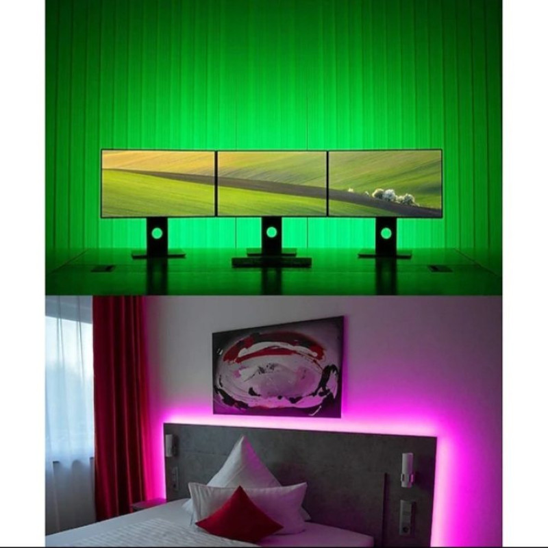 ریسه ال ای دی استریپ مدل RGB 3528 طول 5 متر