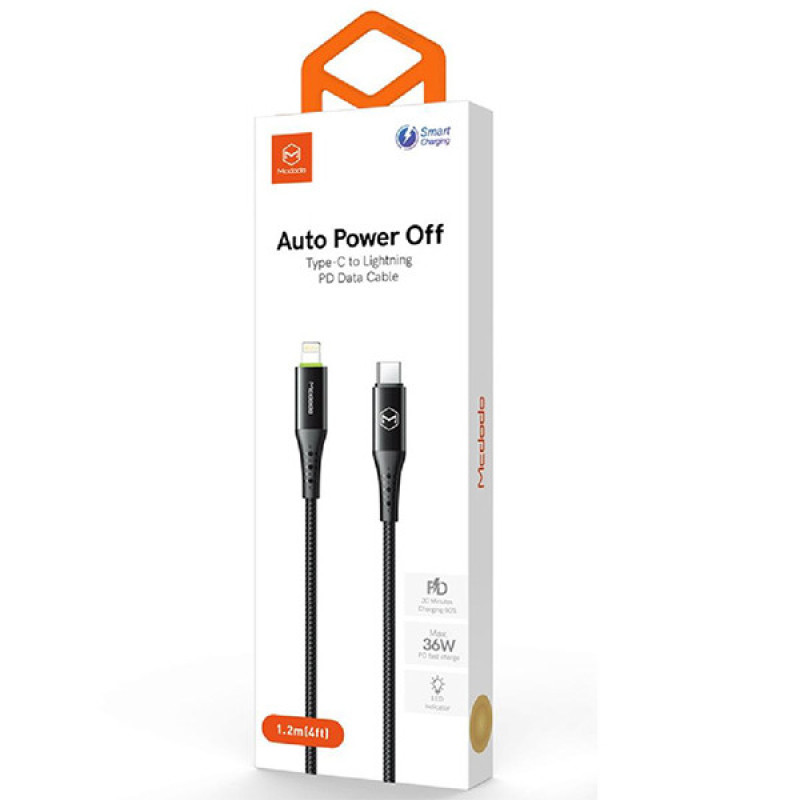 کابل تبدیل USB-C به لایتنینگ مک دودو مدل Auto Power Off CA-7360-M01 طول 1.2 متر