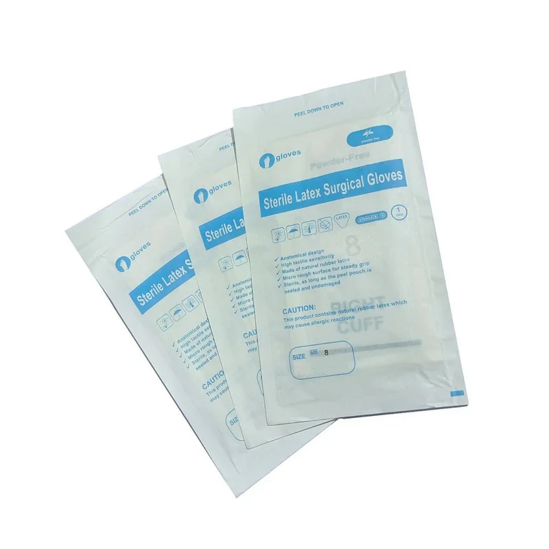 دستکش جراحی غیر پودری مدل PMP106 سایز بزرگ (L) بسته 3 عددی