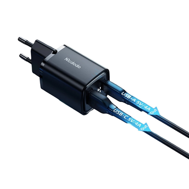 شارژر دیواری 33 وات دو پورت مک دودو مدل CH-1701