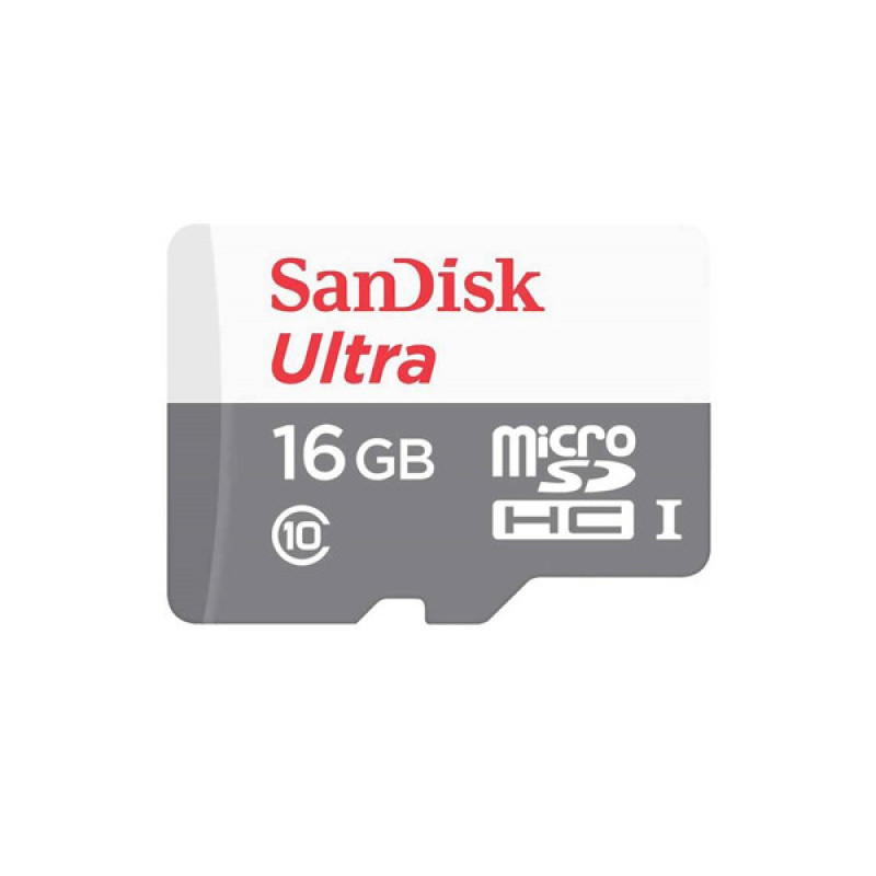 کارت حافظه microSDHC سن دیسک مدل Ultra کلاس 10 استاندارد UHS-I U1 سرعت 80MBps ظرفیت 16 گیگابایت