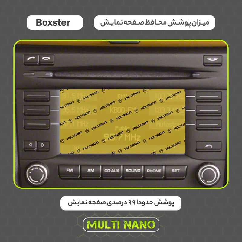 محافظ صفحه نمایش خودرو مولتی نانو مدل X-S1N مناسب برای پورشه Boxster 2011