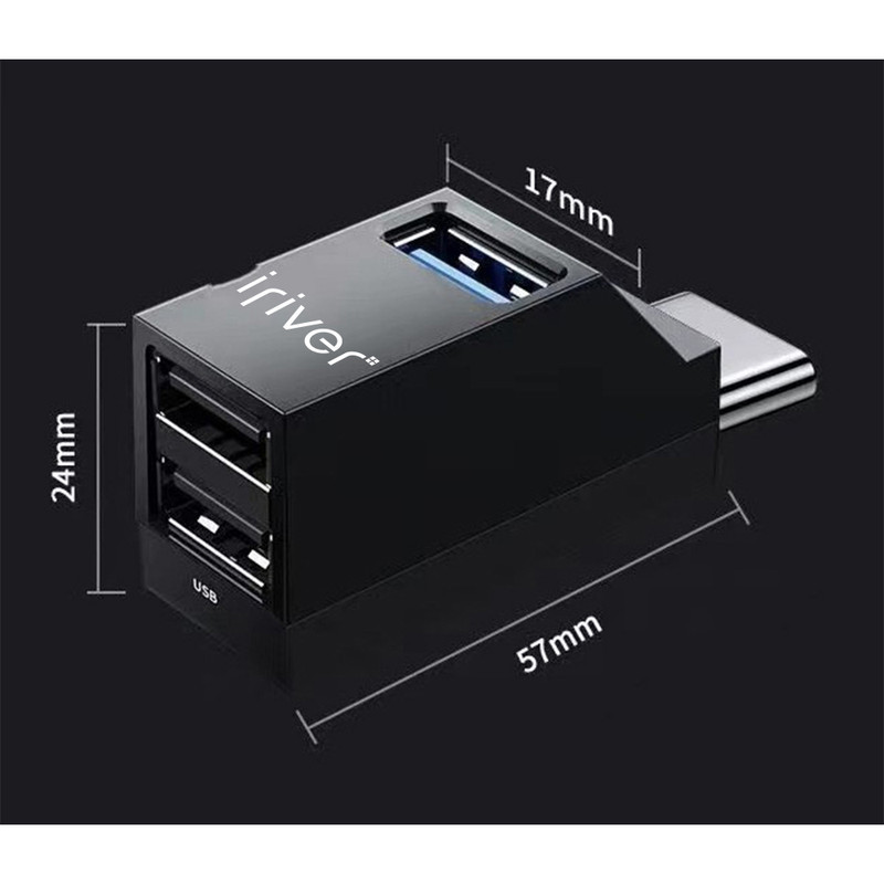 هاب 3 پورت USB-C  آی ریور مدل Tiny-C USB3.0
