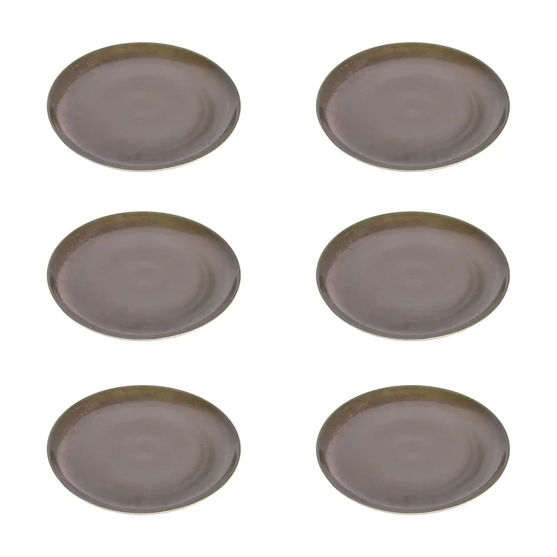 بشقاب غذاخوری بی.وی.کی طرح OLIVE کد 455206 مجموعه 6 عددی