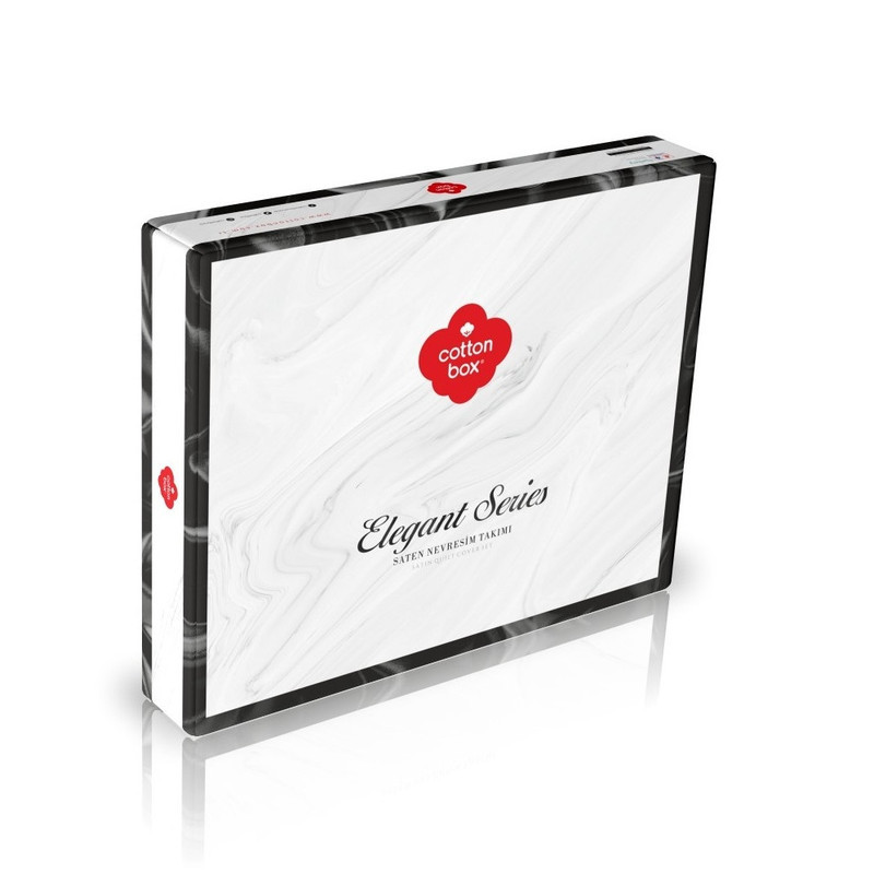 سرویس ملحفه کاتن باکس مدل Elegant دو نفره 4 تکه