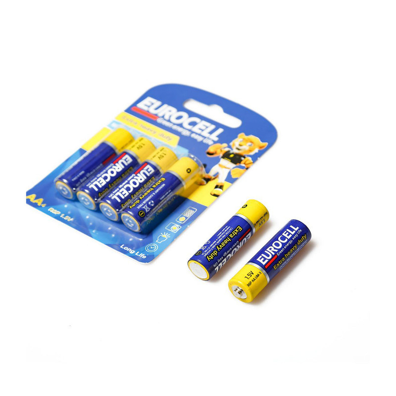 باتری قلمی یوروسل مدل  Extra Heavy Duty بسته 4 عددی