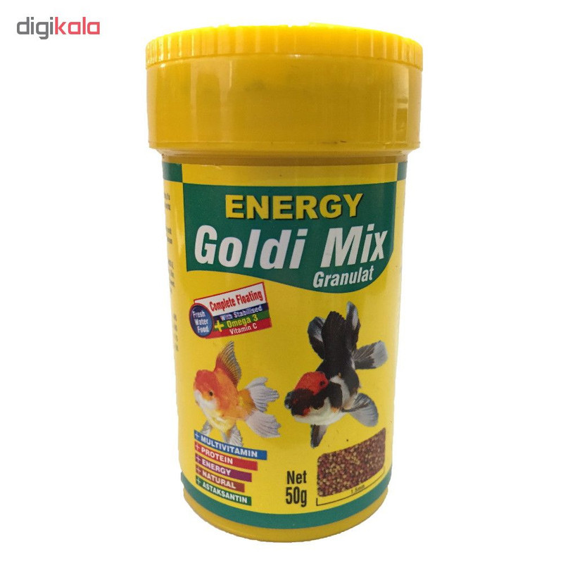 غذا ماهی انرژی مدل Goldi Mix Granulat وزن 50 گرم