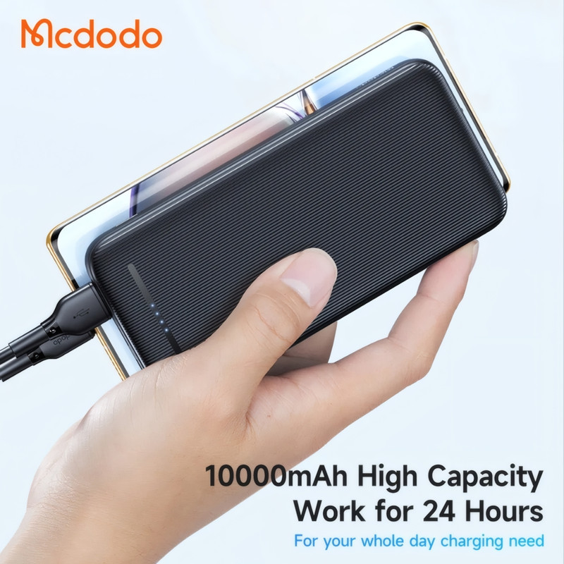 پاوربانک مک دودو مدل MC-463 LED Version ظرفیت 10000 میلی آمپرساعت