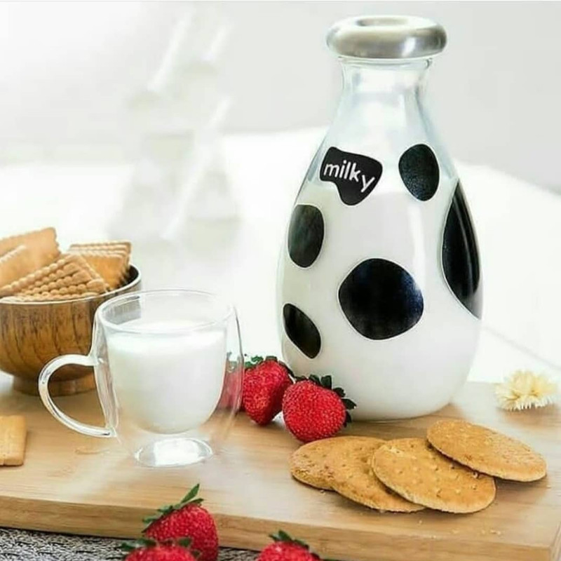 بطری شیر مدل پوست گاوی