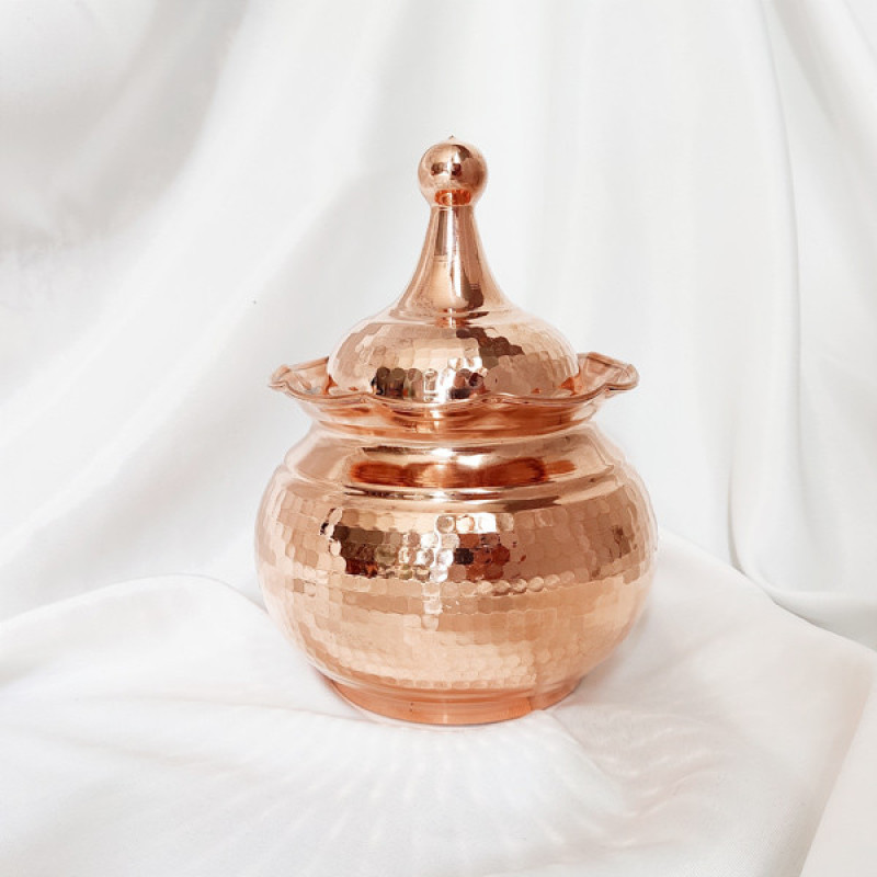 شکلات خوری مسی مدل لاله کد ZH283.1