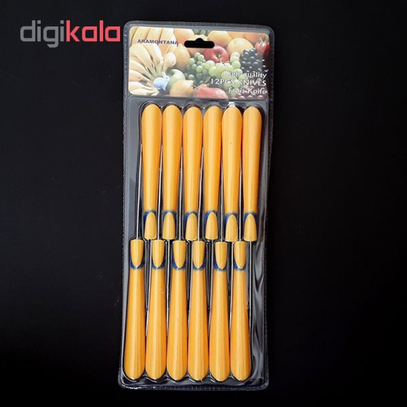 کارد میوه خوری کد 6671 بسته 12 عددی