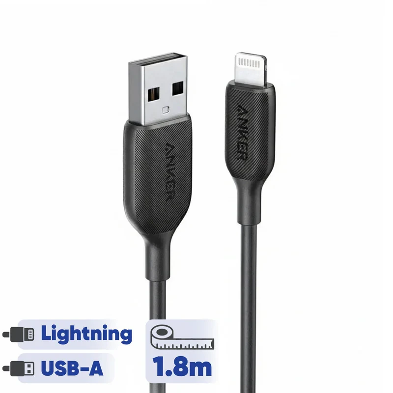 کابل تبدیل USB به لایتنینگ انکر مدل A8813 طول 1.8 متر