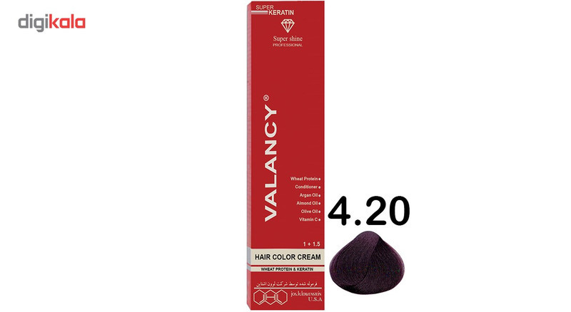 رنگ مو والانسی سری شرابی مدل شرابی خیلی متوسط طبیعی شماره V3