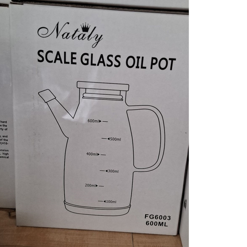 ظرف روغن ناتالی مدل oil pot کد 1369n 6003 گنجایش 600 میلی لیتر
