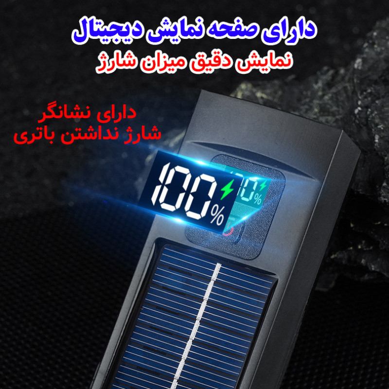 چراغ جلوی دوچرخه مدل خورشیدی کد YC-2808