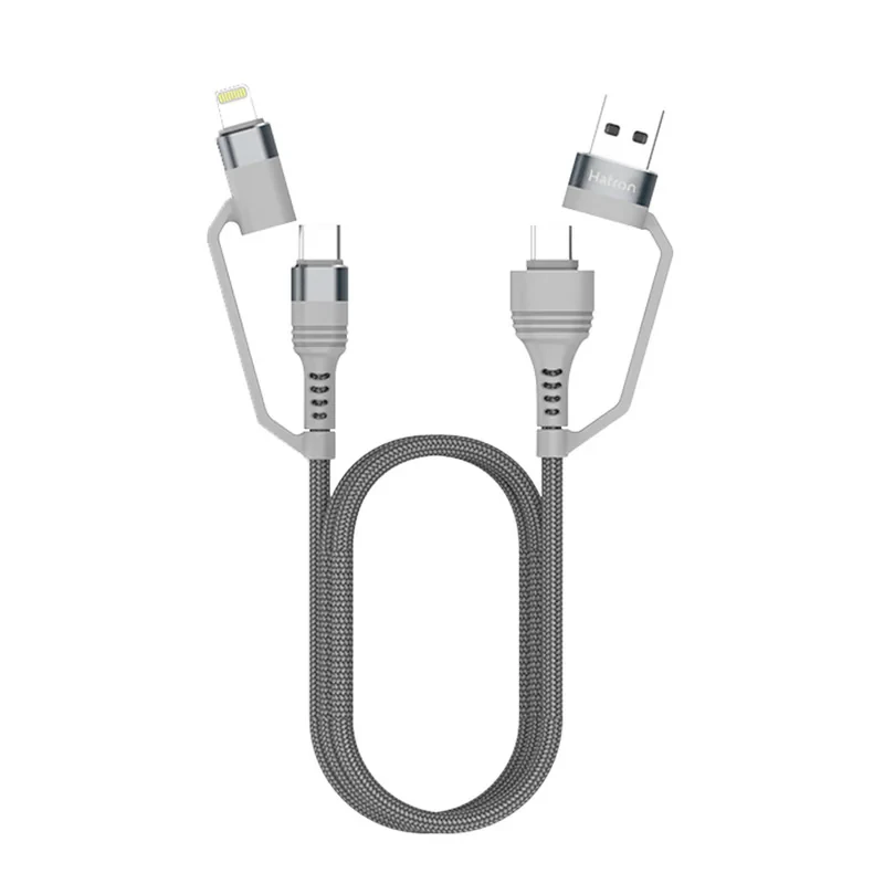 کابل تبدیل USBUSB-C به USB-Cلایتنینگ هترون مدل HC450P طول 1متر