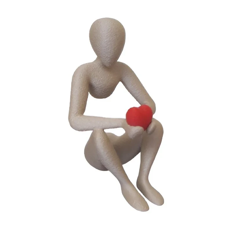 مجسمه مدل عشق طرح چوب