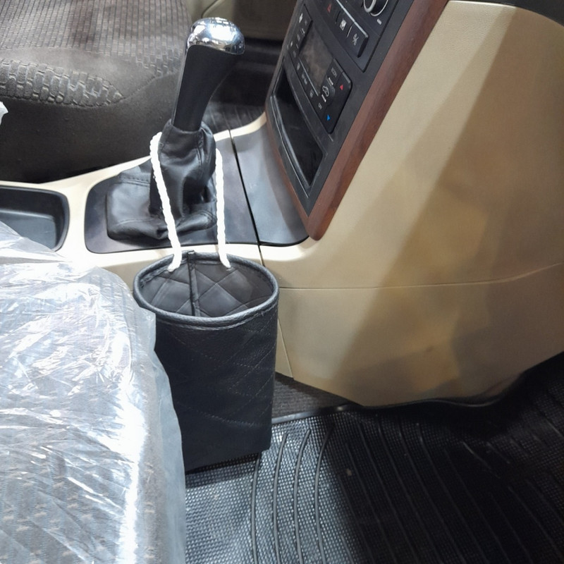 سطل زباله خودرو مدل آبرنگ مجموعه دو عددی