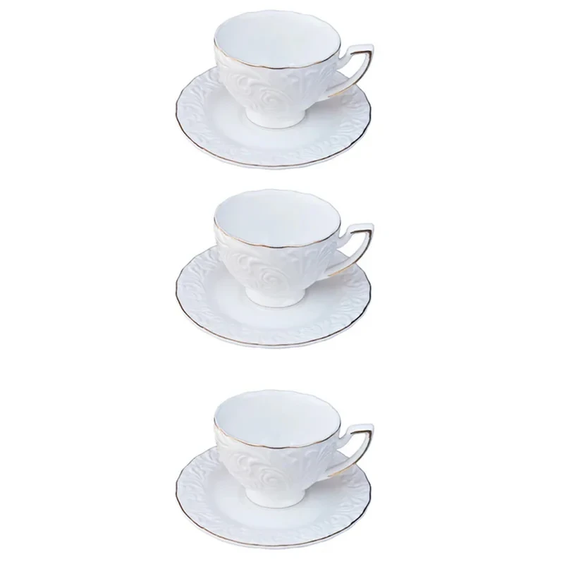 سرویس چای خوری 6 پارچه 3 نفره شاهین مدل DOMBEYAZ