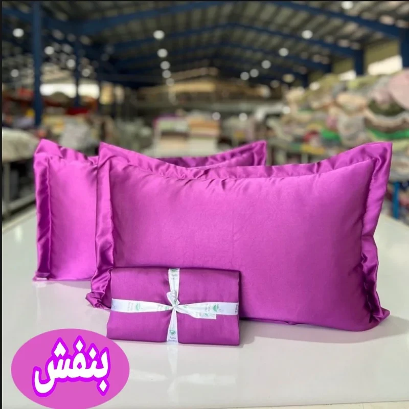 رو بالشی مدل ساتن قابدار سایز 60*80 سانتی متر