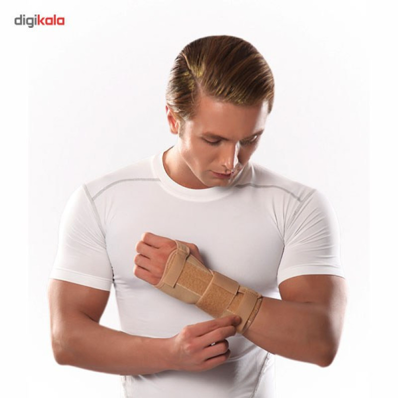 مچ بند طبی دست چپ پاک سمن مدل Neoprene CTS With Hard bar سایز بسیار بزرگ