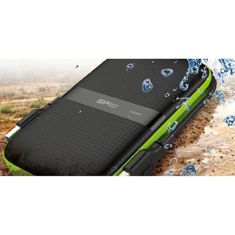 هارد اکسترنال سیلیکون پاور مدل Armor A60 ظرفیت یک ترابایت دارای رابط USB Type-A 3.2