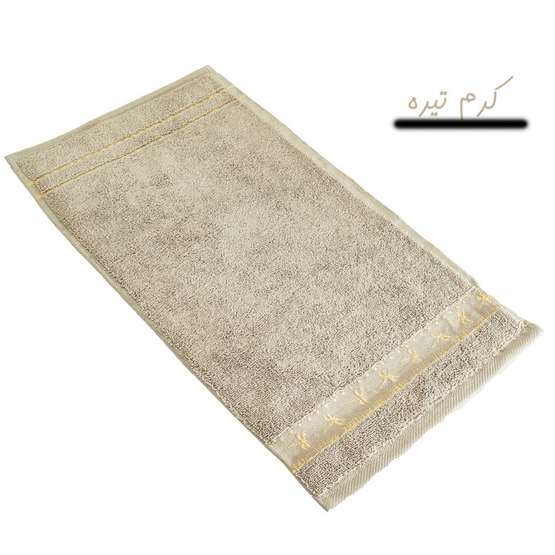 حوله دستی آذین بافت مدل تاج سایز 30x60 سانتی متر