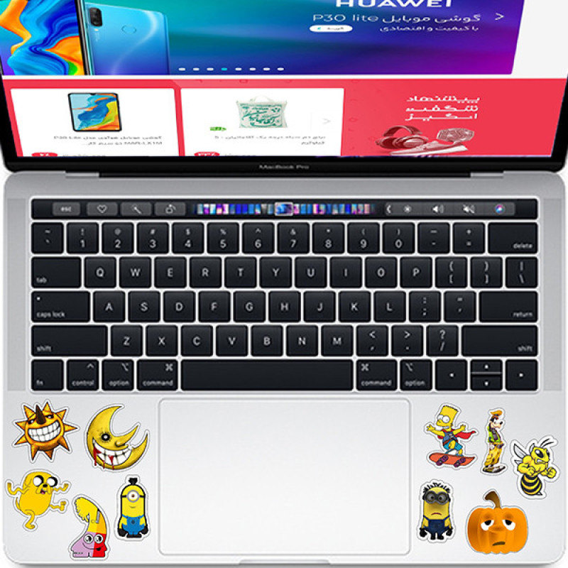 استیکر تزئینی موبایل و تبلت راتیانا مدل X1 بسته 10 عددی