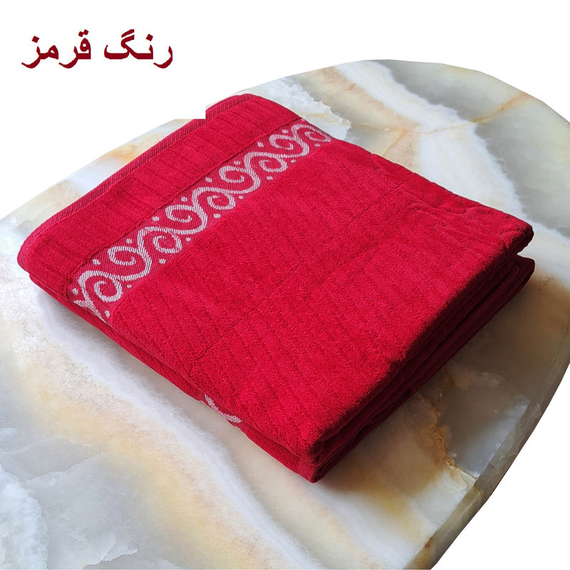حوله حمام هنرمند طرح پانیما کد SL-1405 سایز 100x150 سانتی متر