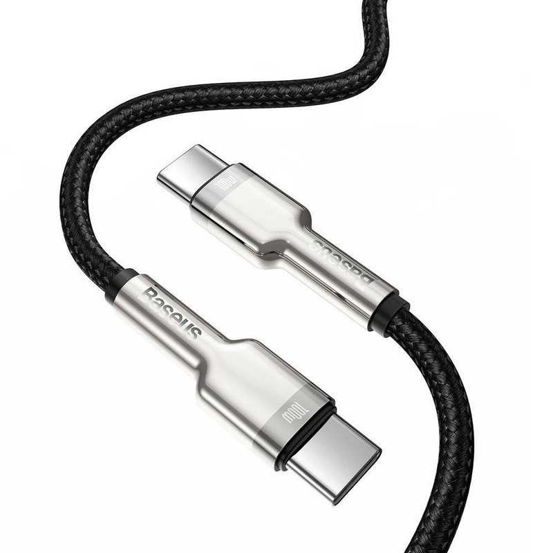 کابل تبدیل USB-C باسئوس مدل Metal Series 100W طول 2 متر