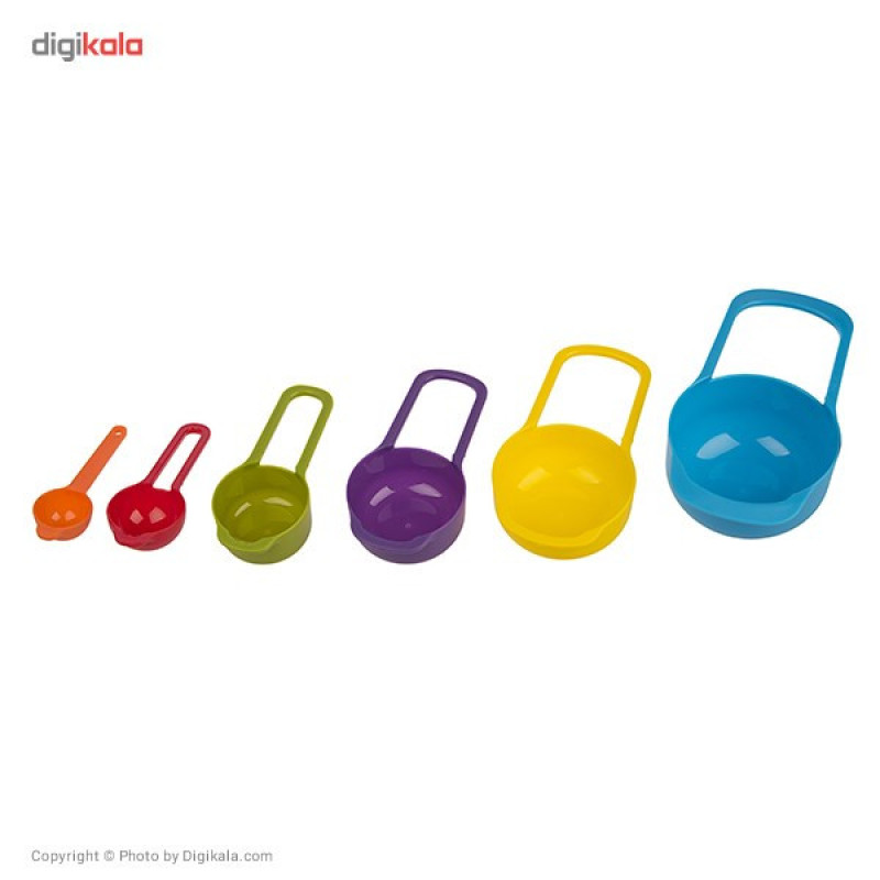ست پیمانه اندازه‌گیری مدل Measuring Cup بسته 6 عددی