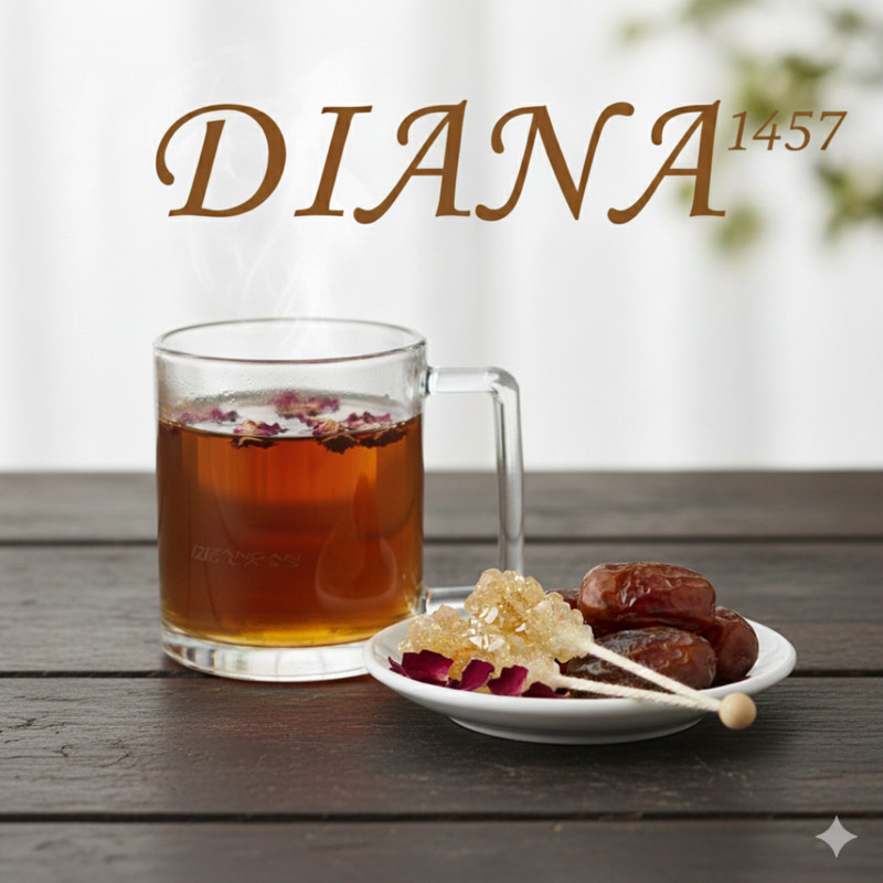 لیوان زنگان گلس مدل Diana بسته 6 عددی