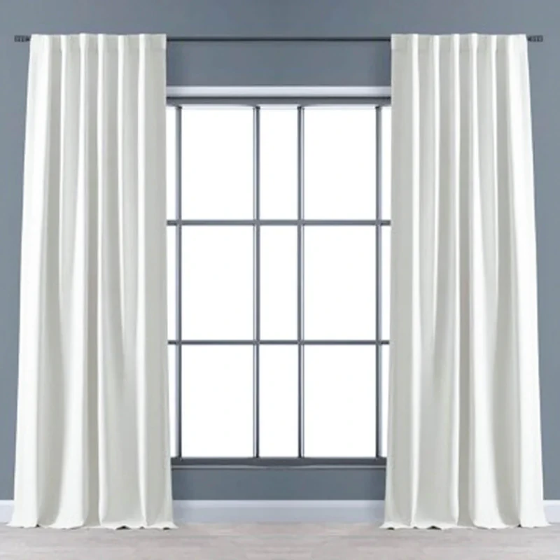 پرده مدل آستر فلامنت سایز 140*180 سانتی متر مجموعه دو عددی
