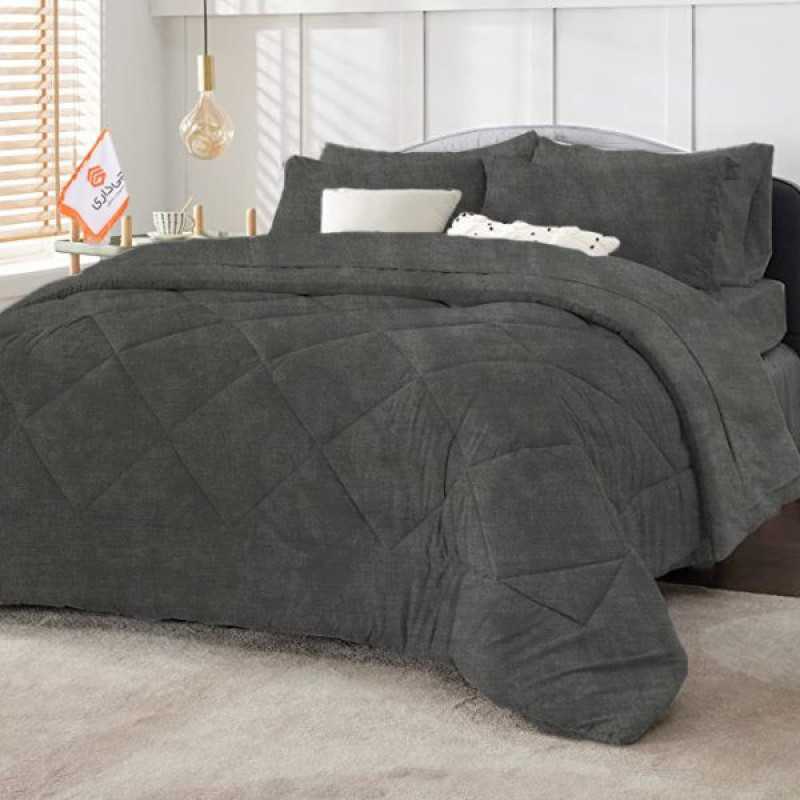لحاف چیداری مدل پتینه یک و نیم نفره سایز 180x220 سانتی متر