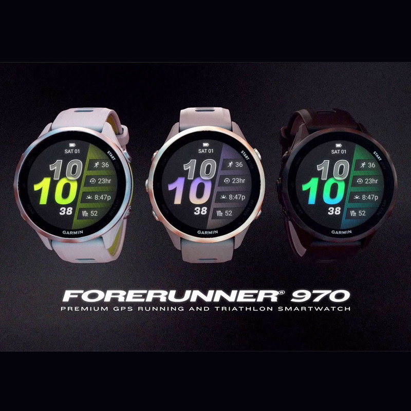 ساعت هوشمند 47 میلی‌متری گارمین مدل Forerunner 970 با بند سیلیکونی