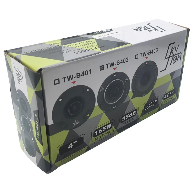 توییتر پشت و جلو خودرو اسکایلر مدل TW-B401 سایز 4 اینچ بسته دو عددی